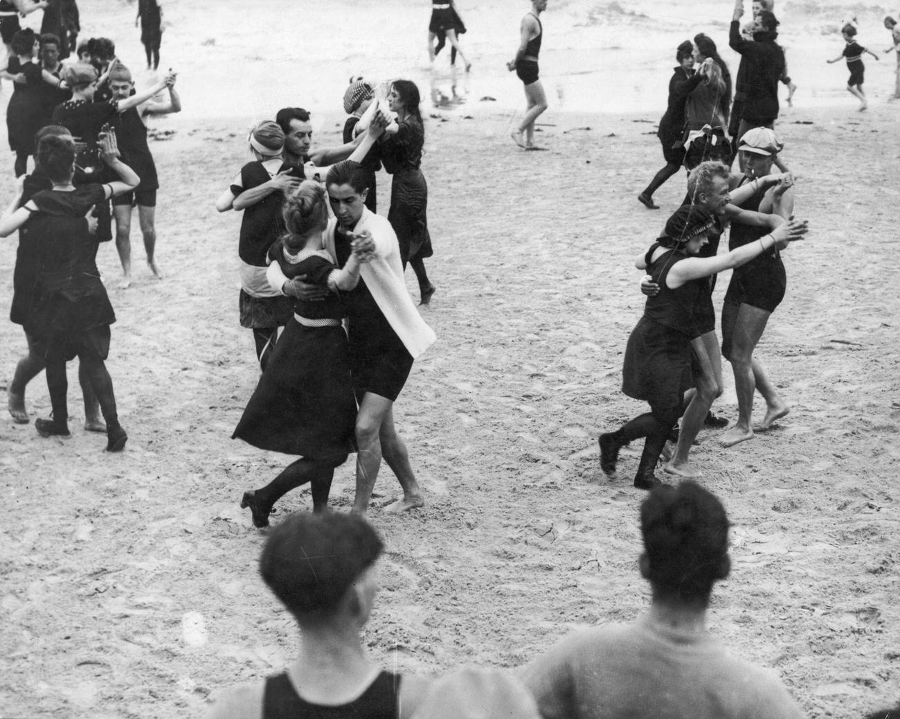 Beach Dance At Coney Island, Circa 1925