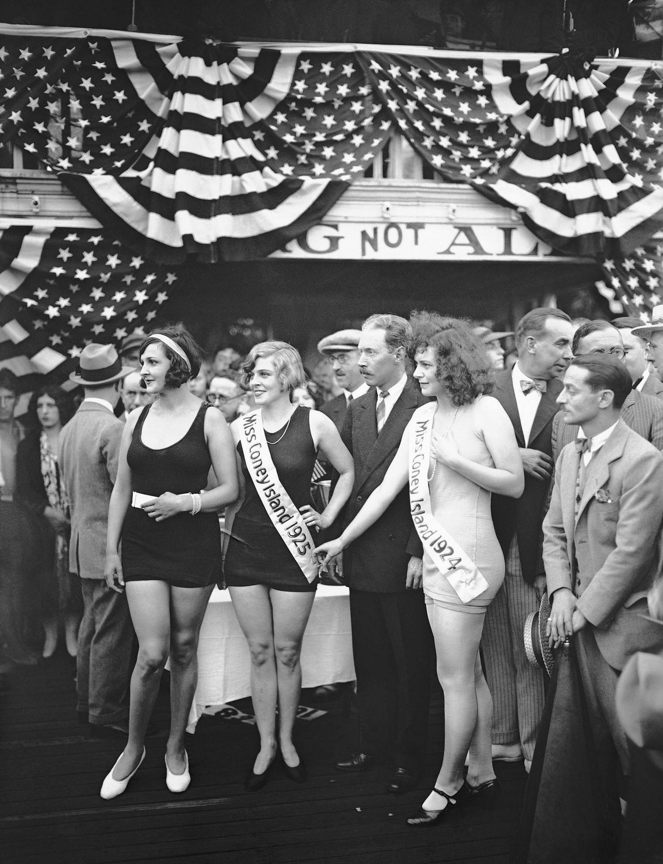 Kathryn Ray And Agnes Leonard As &Amp;Quot;Miss Coney Island,&Amp;Quot; 1925