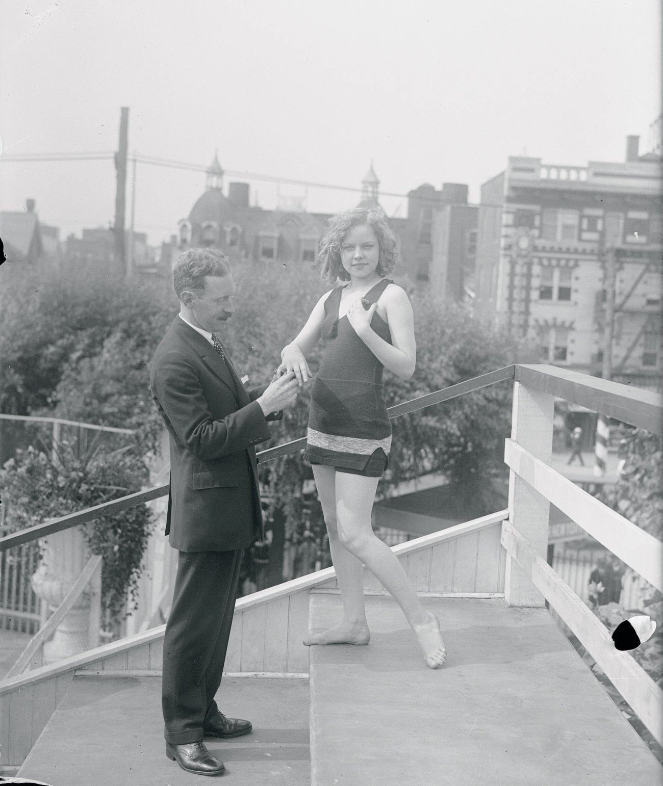 Beauty Contest Winner Receives Diamond Ring, 1922