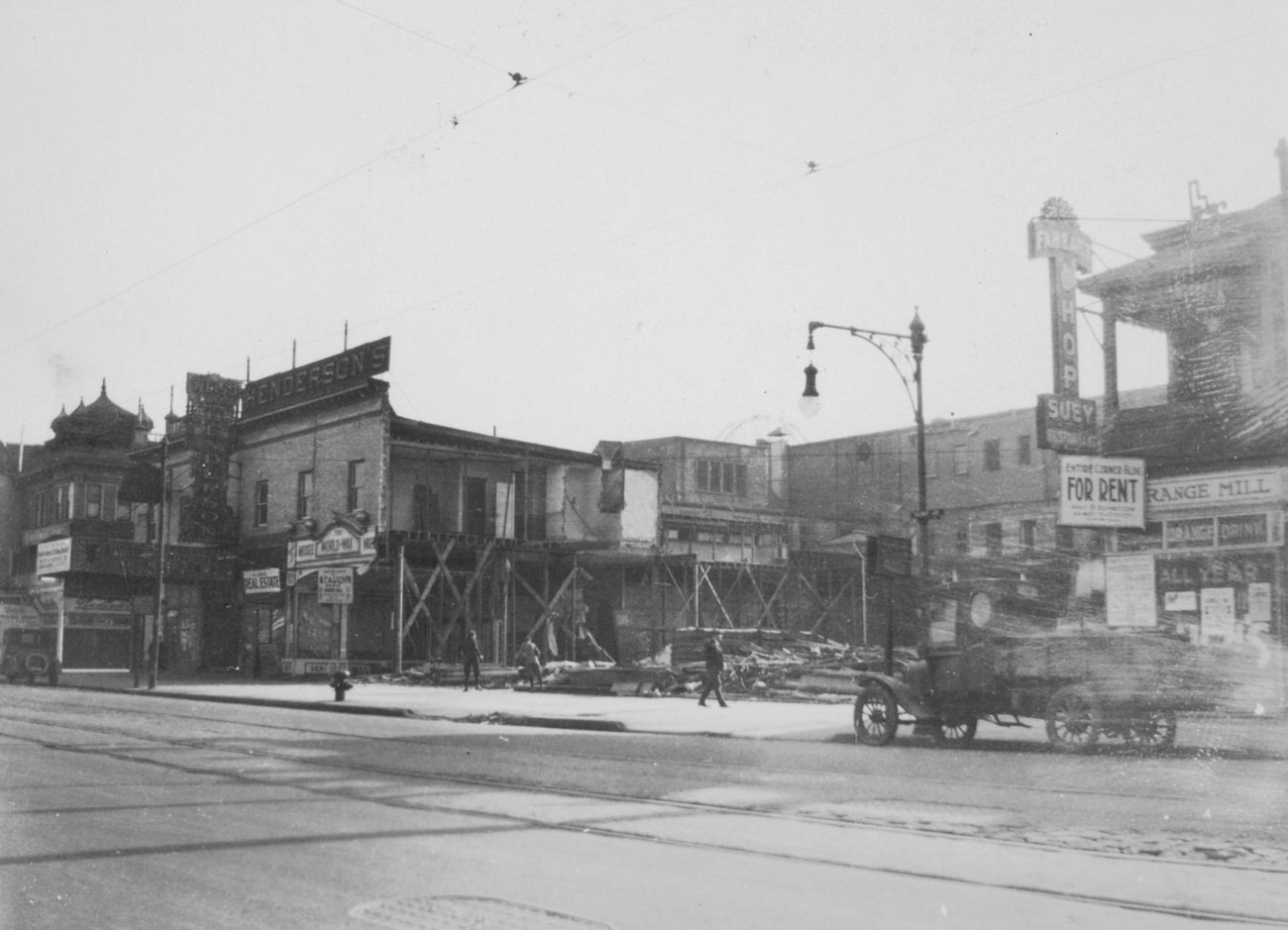 Henderson'S Restaurant Demolition, 1923