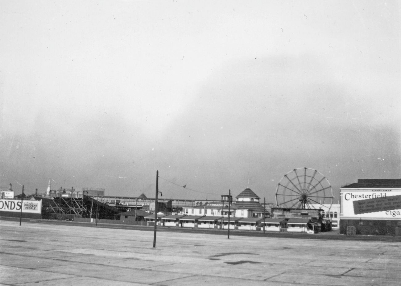 View Northwest From Boardwalk Near W. 2 Street In Coney Island, 1923