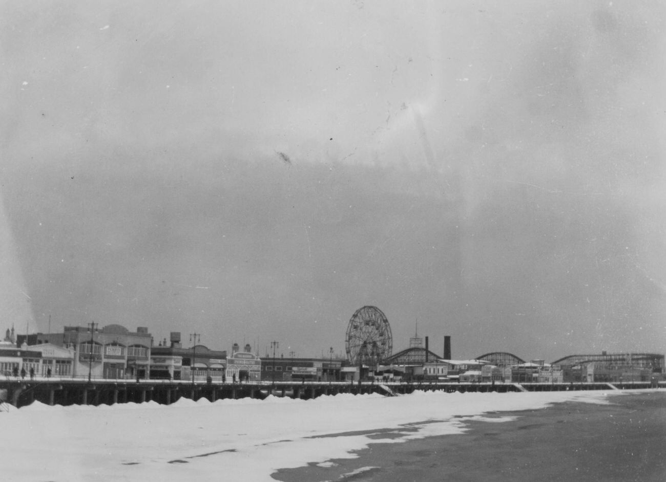 Boardwalk View East From W. 18 Street In Coney Island, 1923