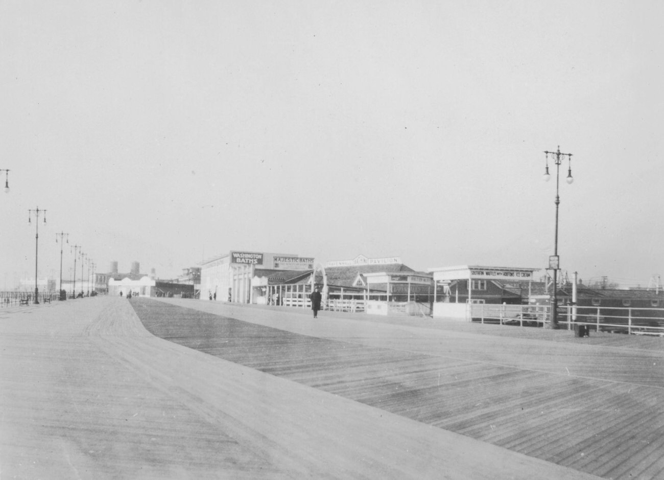 Coney Island Boardwalk Looking West, 1923