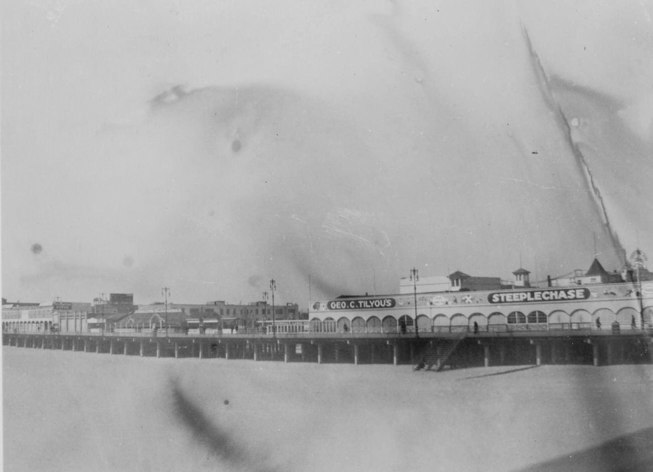 Coney Island Boardwalk View From Pier At W. 18 Street, 1924