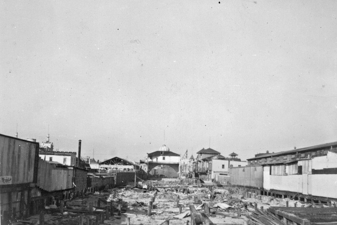 W. 15 Street View From The Boardwalk, 1924.