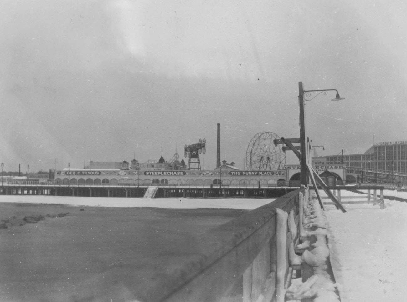 Boardwalk View From The Pier At W. 18 Street, 1924.