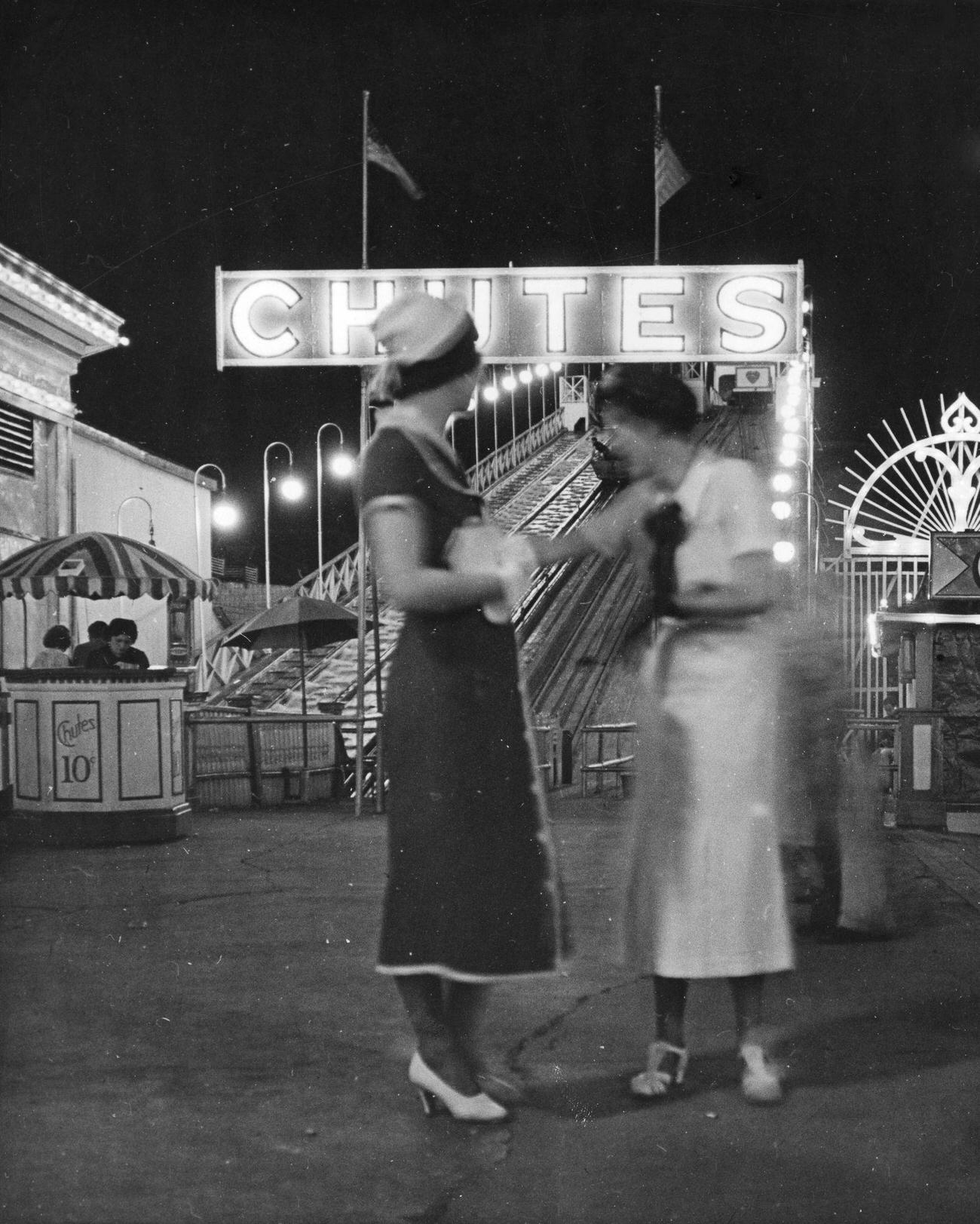 Amusement Concession At Coney Island, 1930S