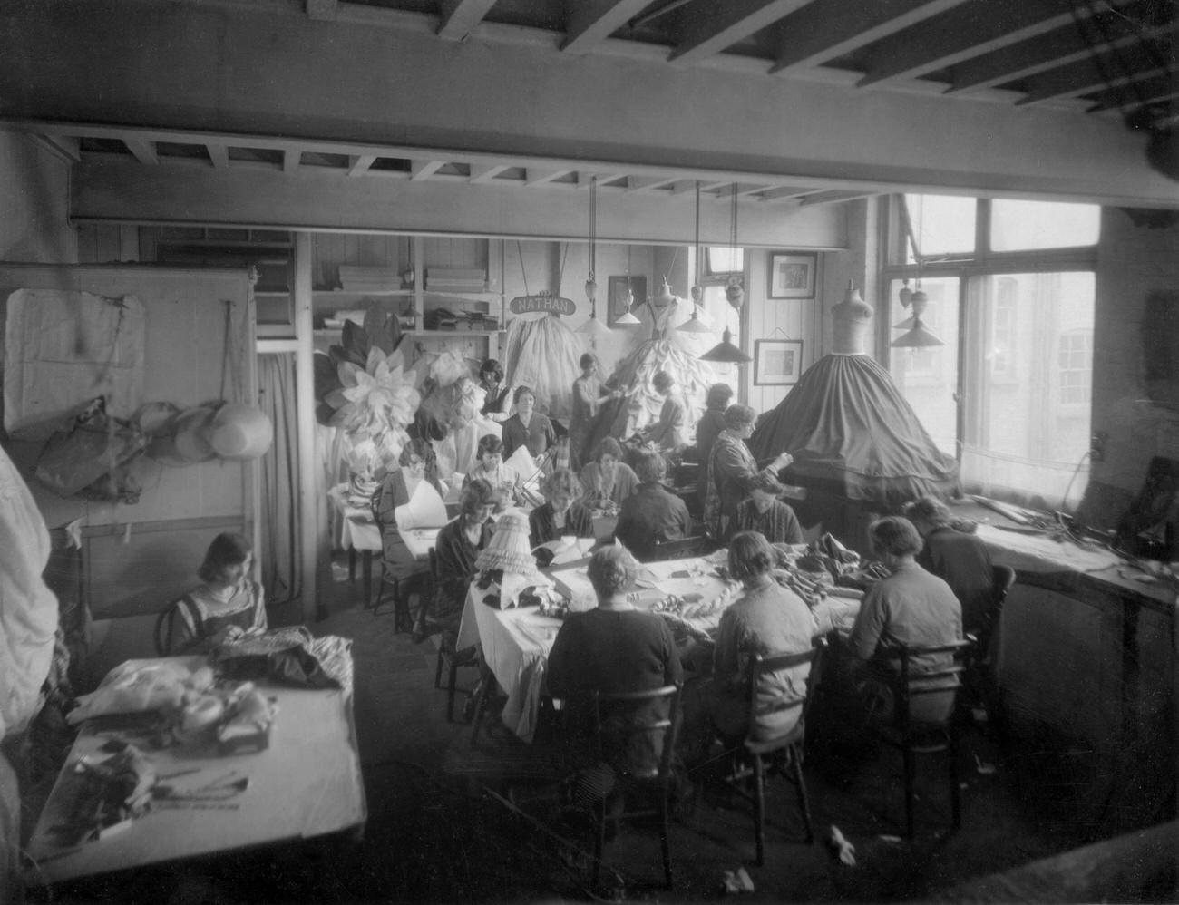 Women At Work In Nathan'S Workroom, May 3, 1930
