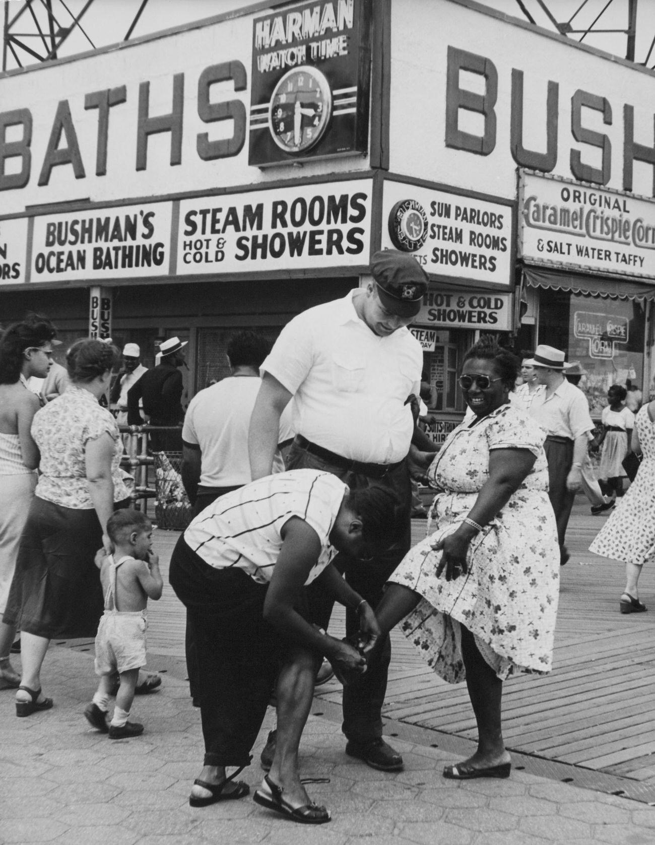 Street Scene At Coney Island, 1930