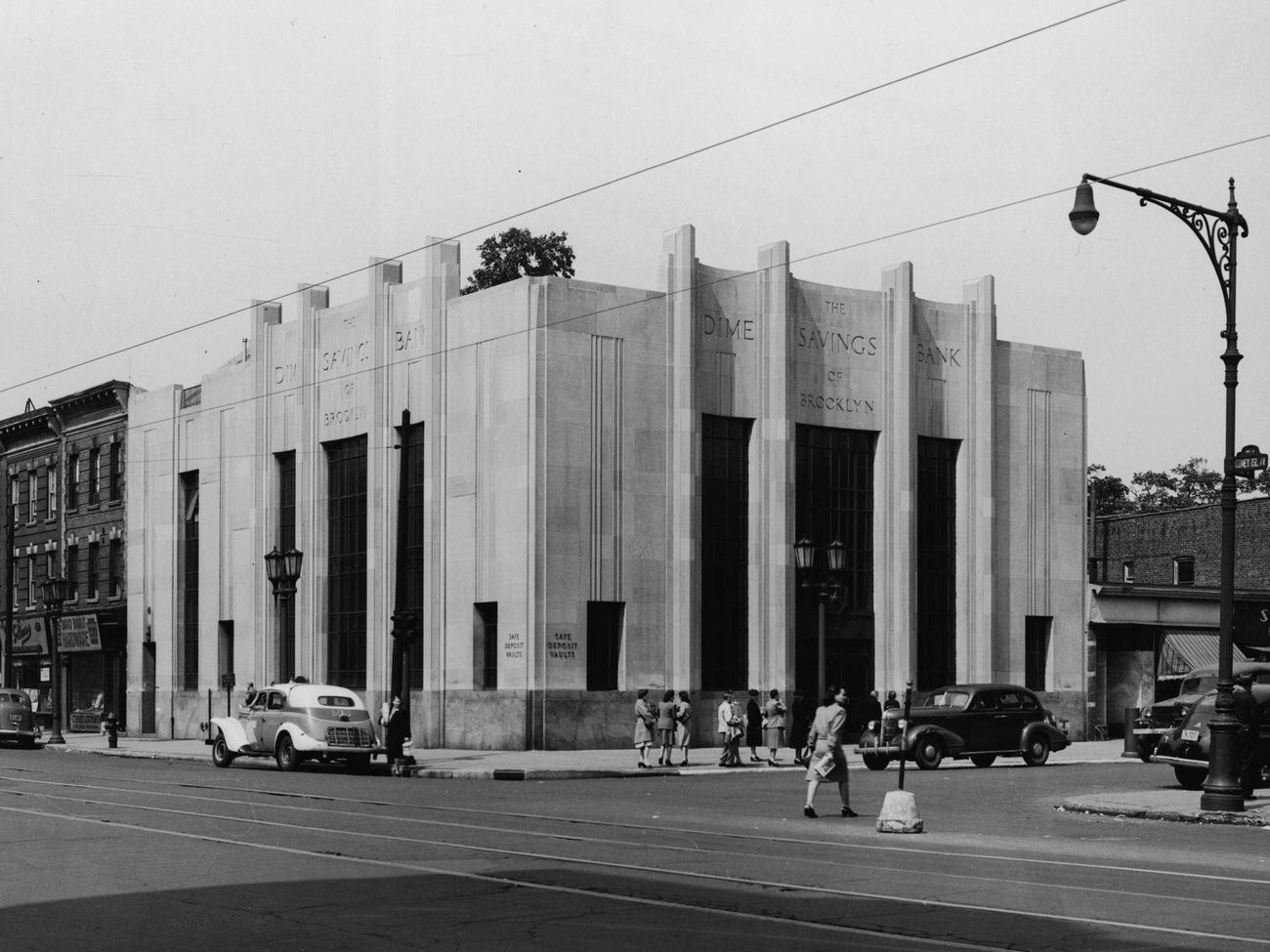 Dime Savings Bank On Coney Island Avenue, 1940S