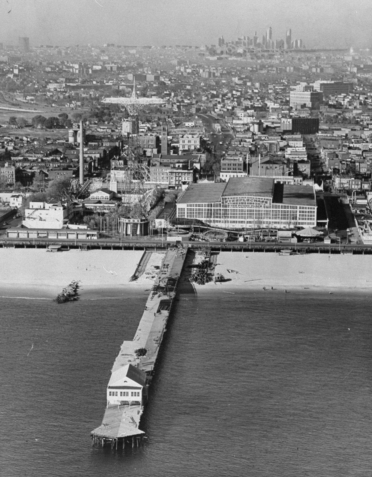 Aerial View Of Steeplechase Pier, December 25