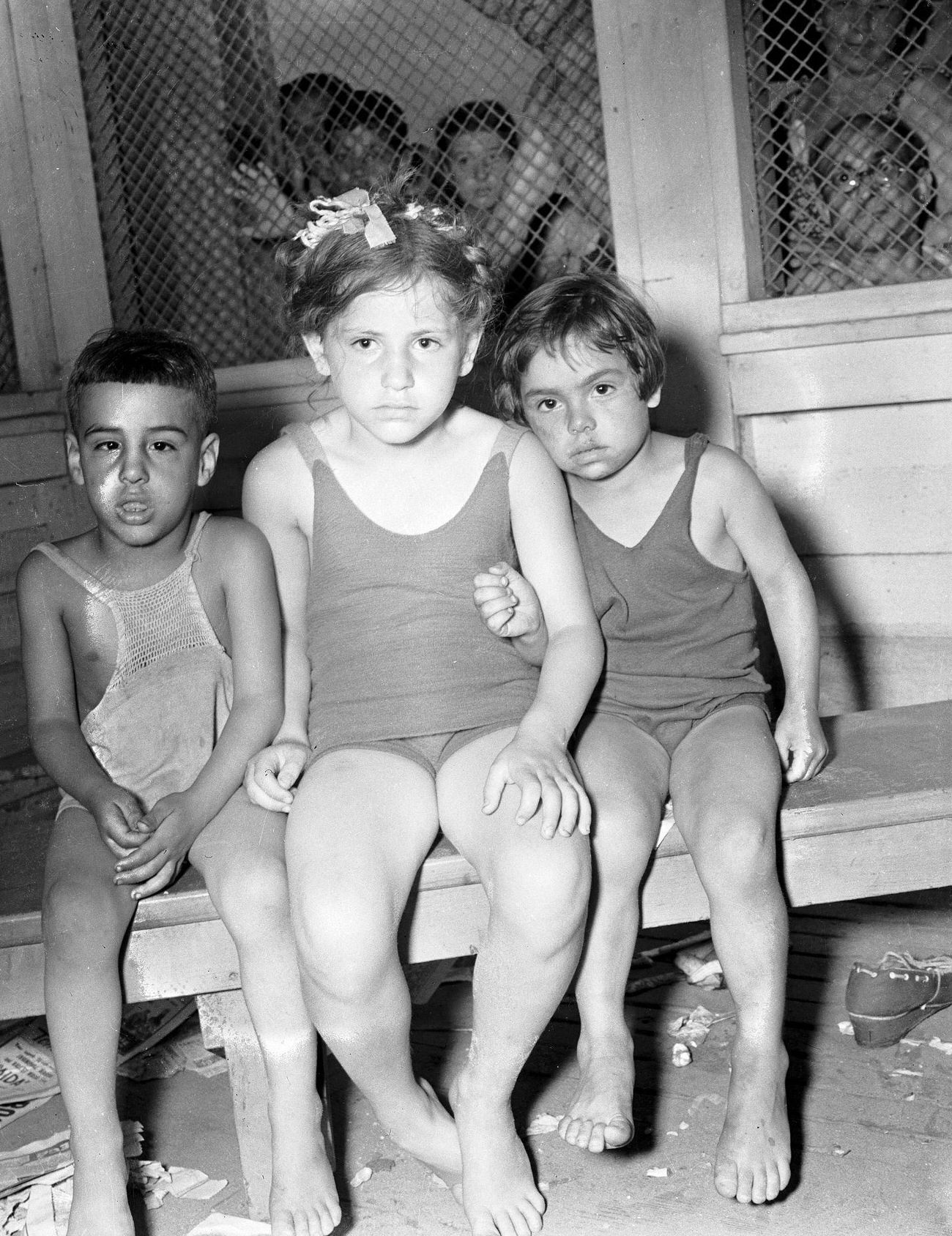 Three Children Seated, July 1940