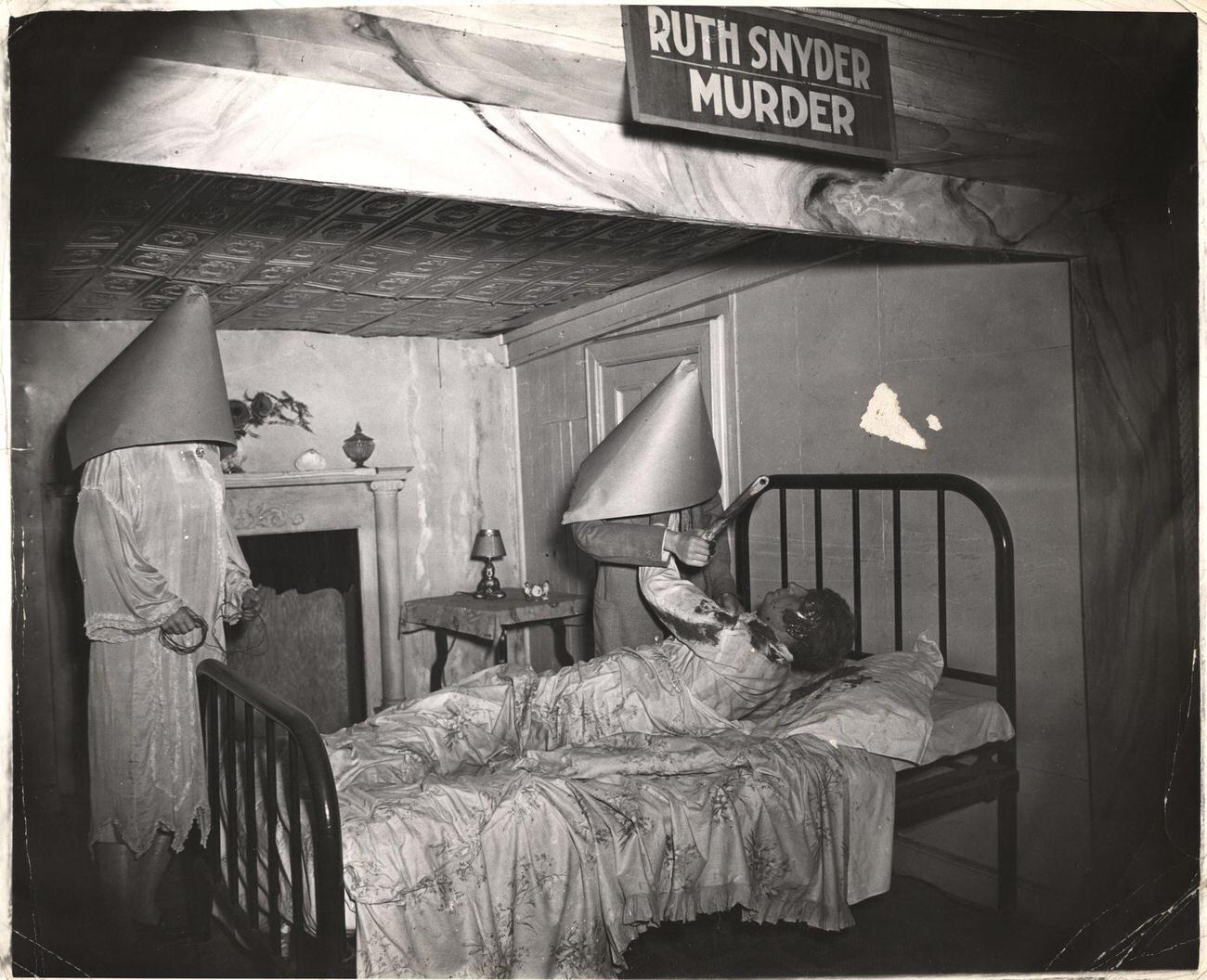 Ruth Snyder Murder Exhibit, Display At Eden Musee Waxworks, Early 1940S