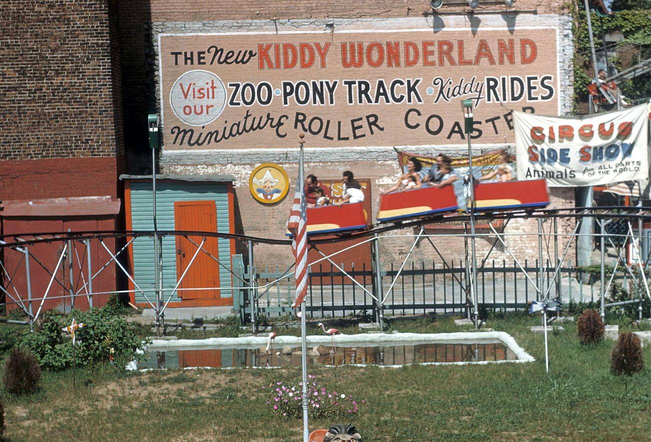 View Of The New Kiddy Wonderland At Coney Island, 1948