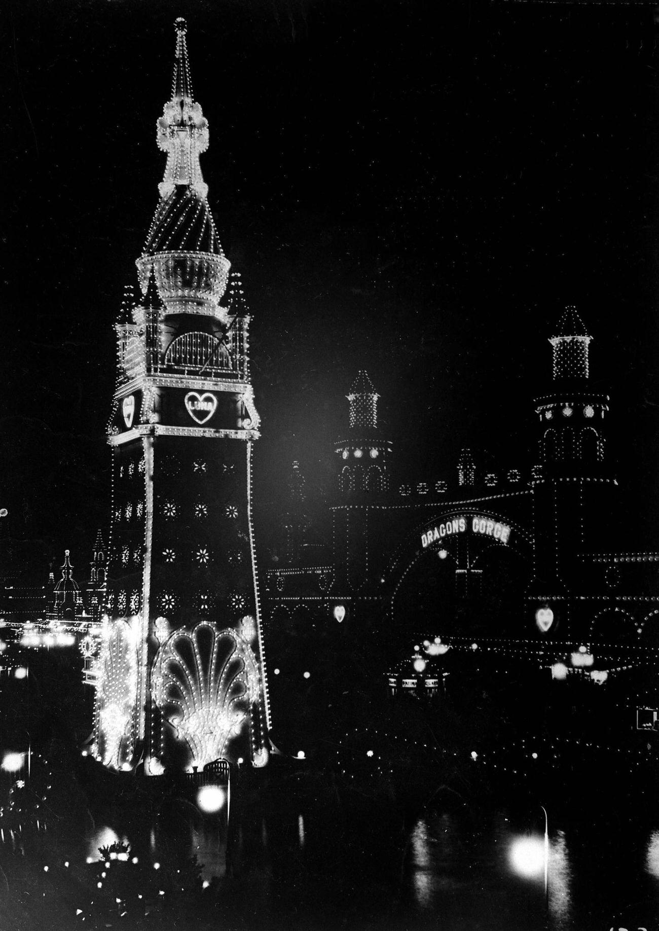 Electric Tower At Luna Park, 1950