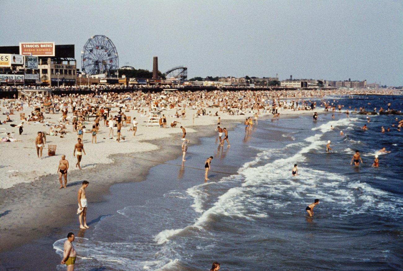 The Beach At Coney Island, Circa 1960