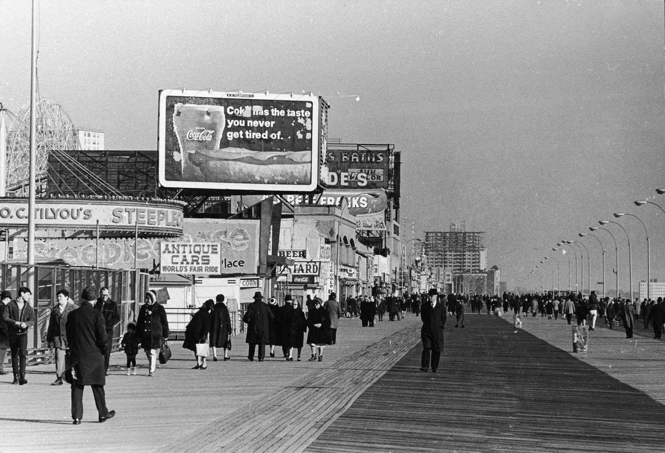 Coney Island Boardwalk, 1968