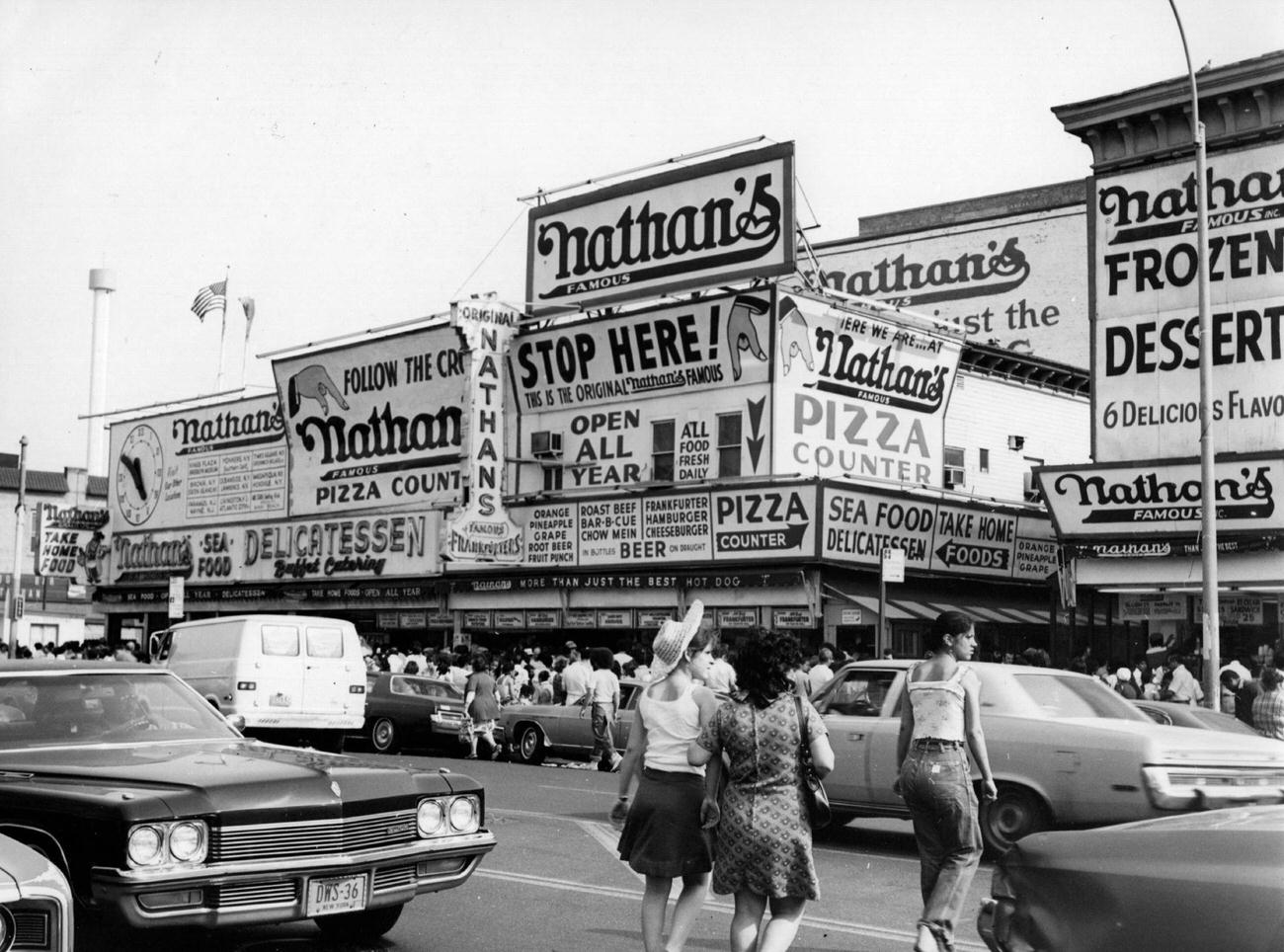 Nathan'S Famous Restaurant Recognized For Finest Hot Dogs, April 1976
