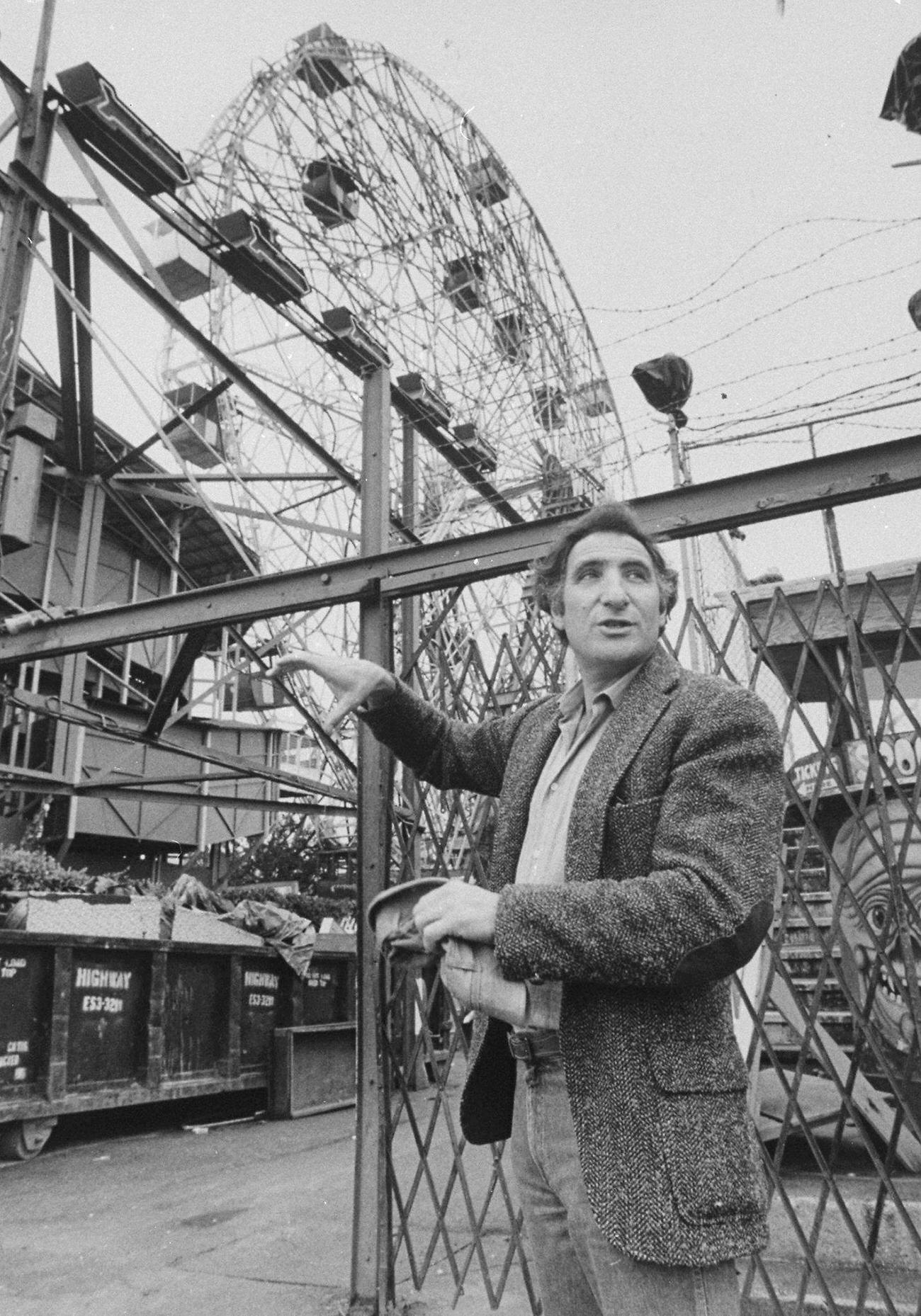 Judd Hirsch At Astroland, Coney Island, 1985