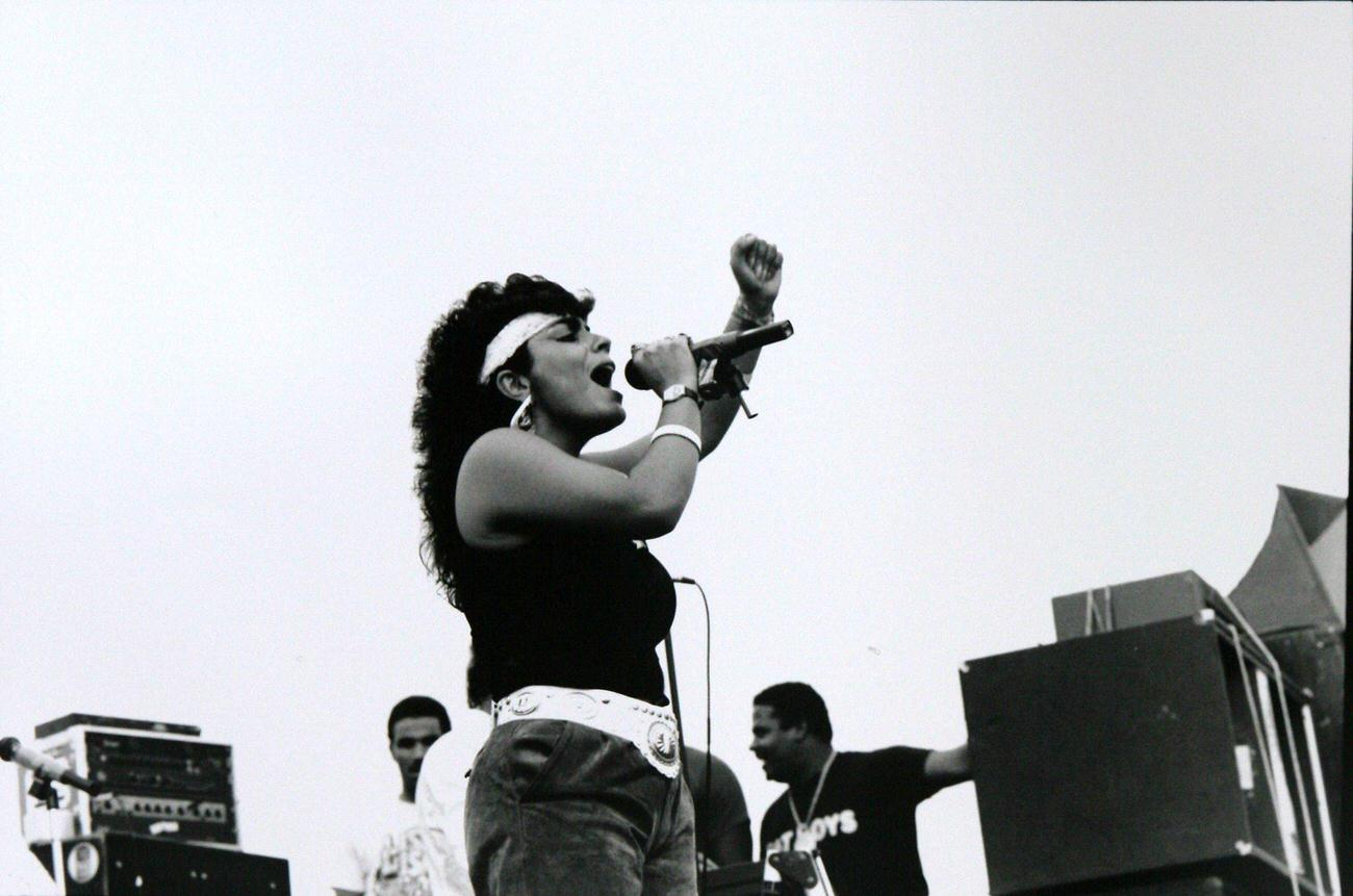 Lisa Lisa Performs At Crack Is Wack Hiphop Festival, Coney Island, 1986
