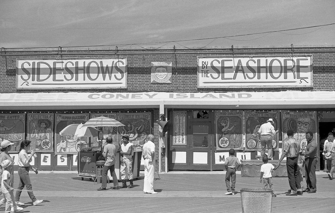 Exterior Of 'Sideshows By The Seashore' At Astroland Park, 1989