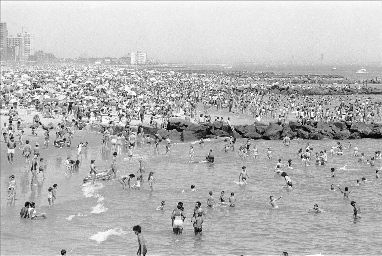 Coney Island Beach Scene, 1982