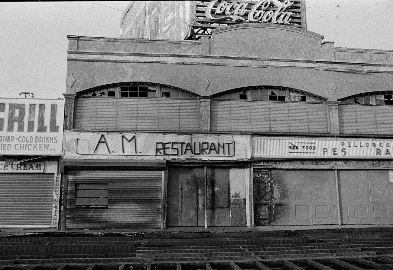 Boarded-Up Restaurants In Coney Island, 1992