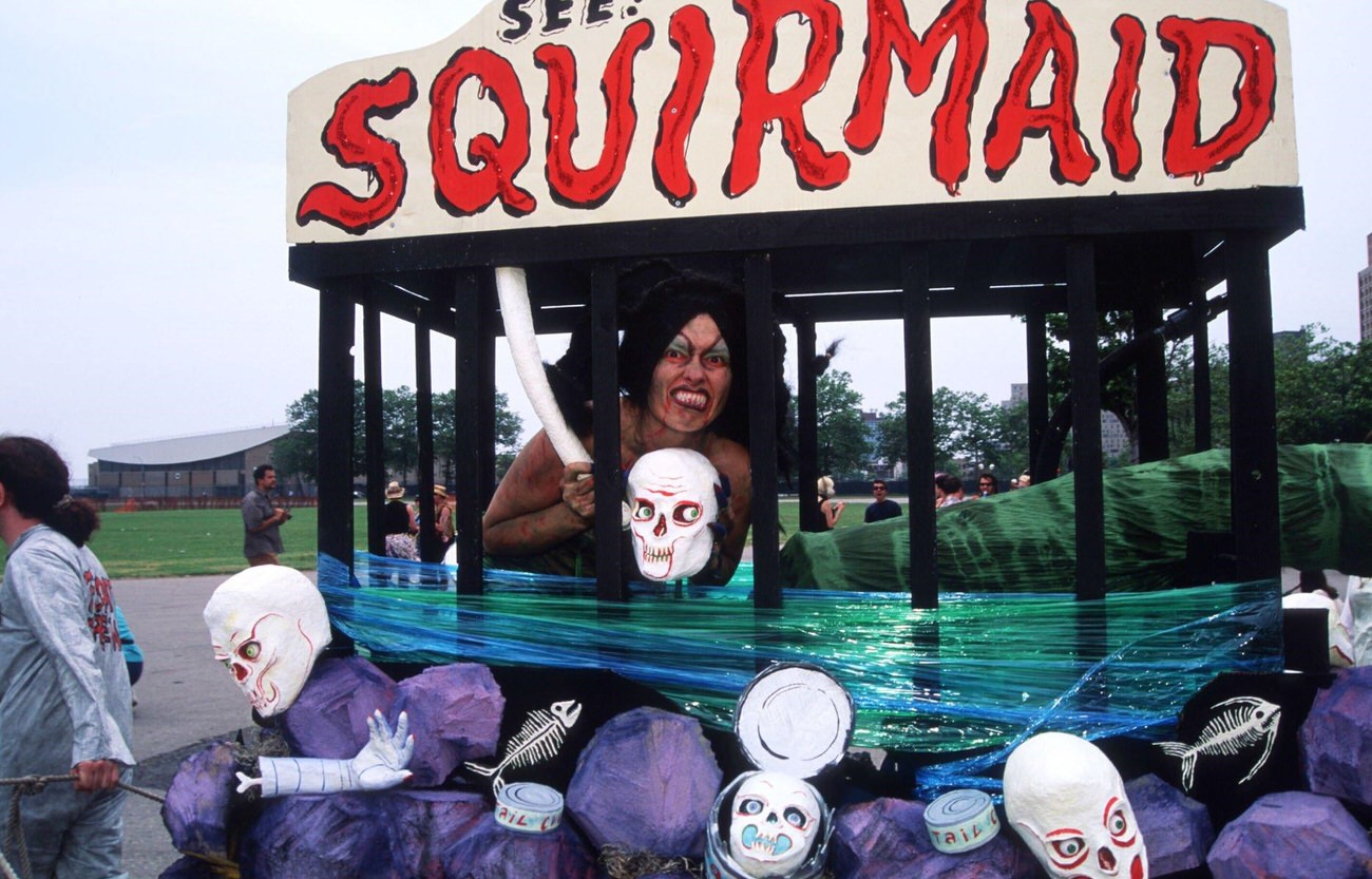Squirmaid Wins Best Float Award At Mermaid Parade, 1996