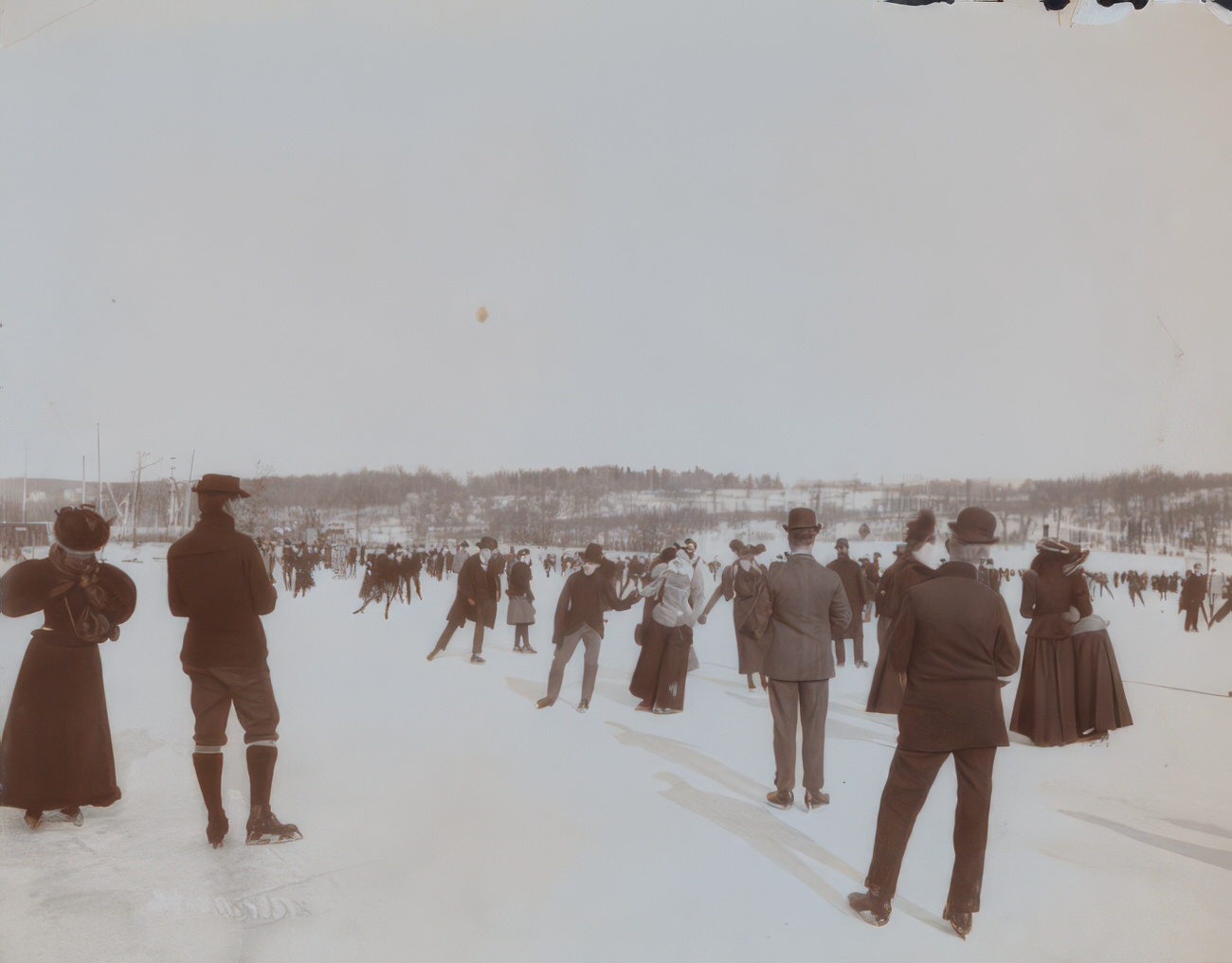 Skating, Van Cortlandt Park, 1898.