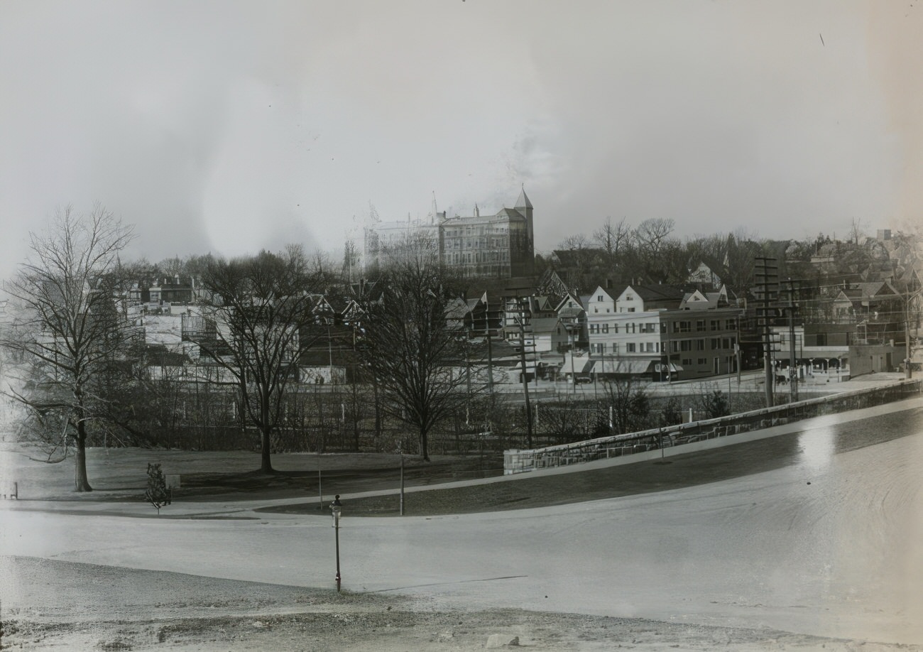 View Toward Academy Of Mount St. Ursula From Bedford Park Boulevard, Circa 1890.