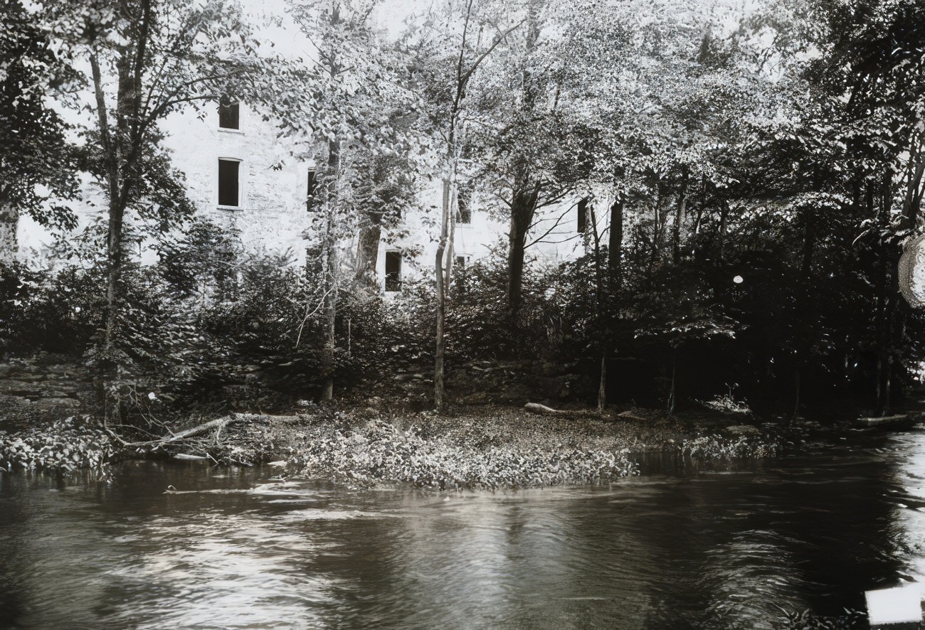 Walls Of The Old Snuff Mill On The Bronx River, Circa 1895.