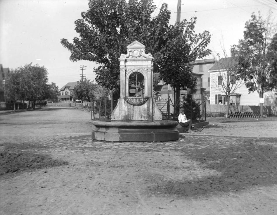 A Fountain Near Westchester Creek, Bronx, 1890S