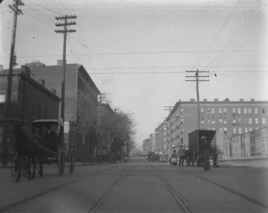 St. Ann'S Avenue Looking North From E. 138Th Street, Bronx, 1890S
