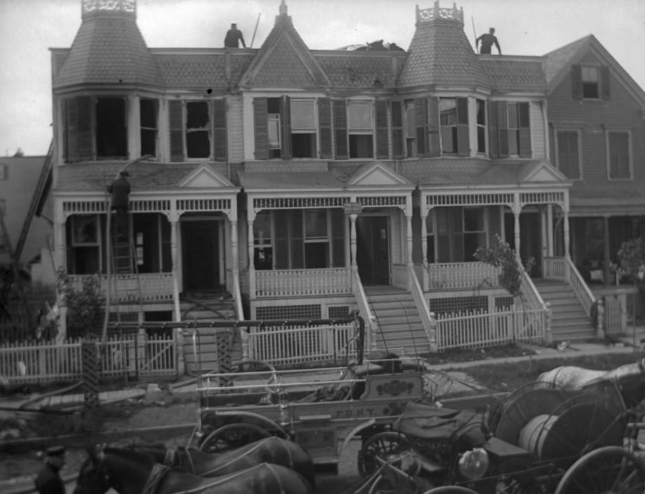 Multiple House Fire In The Bronx, 1890S
