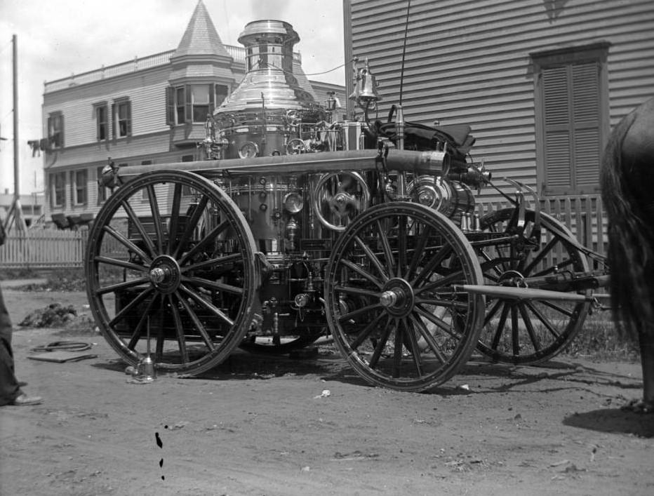 Fire Engine In The Bronx, 1890S