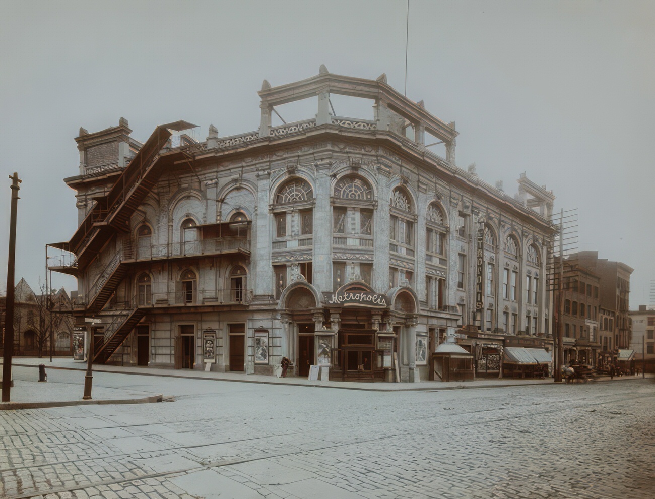 Exterior Of Metropolis Theatre On 3Rd Avenue, 1903.