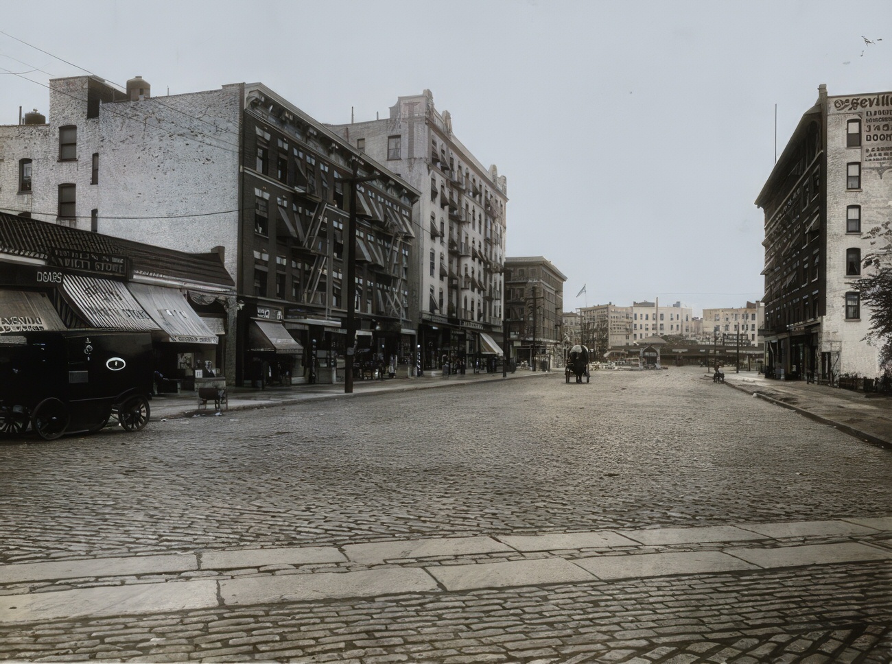 Intervale Avenue Looking South From Westchester Avenue, Circa 1900.