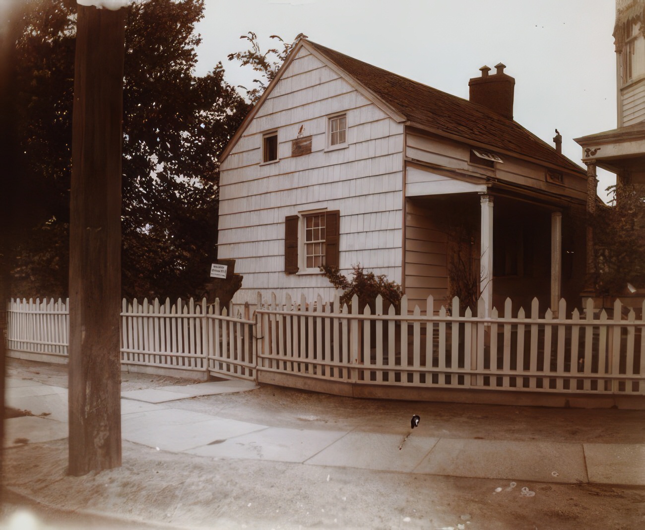 Poe Cottage Before Moving, Circa 1905.