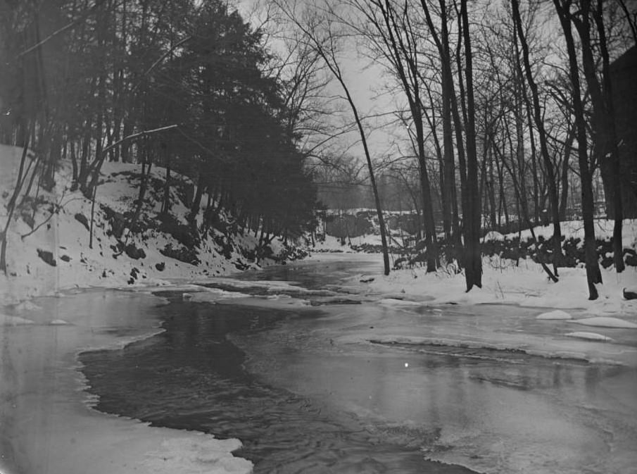 River In The Snow In Bronx Park, 1903.