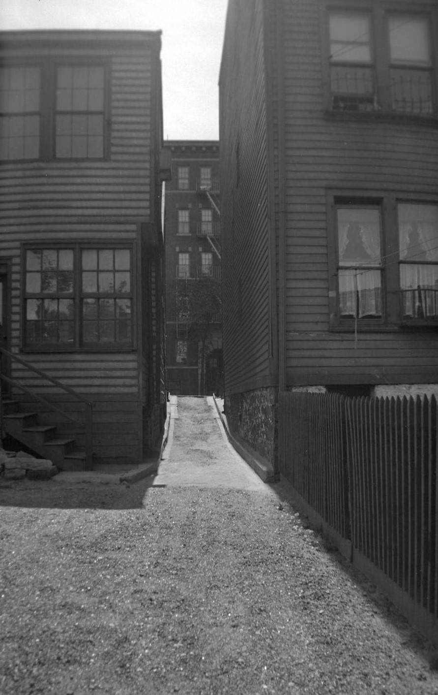 Alley Between Houses On Washington Avenue Near E. 188Th Street, Fordham, Bronx, 1902.