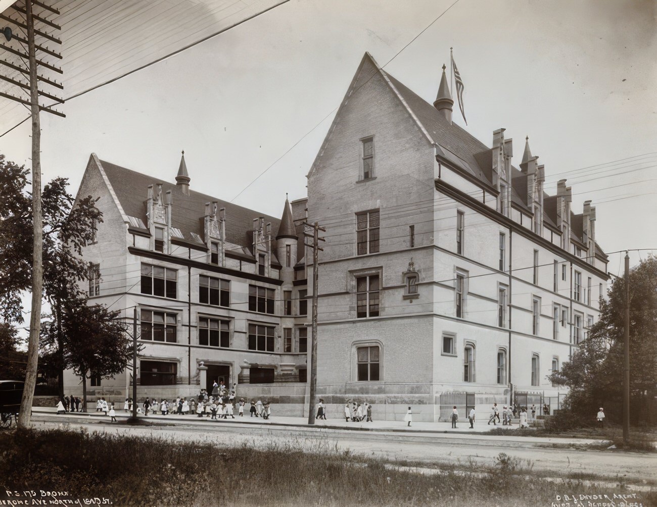 Public School 175 In The Bronx, Jerome Avenue North Of 184Th Street, Circa 1900.