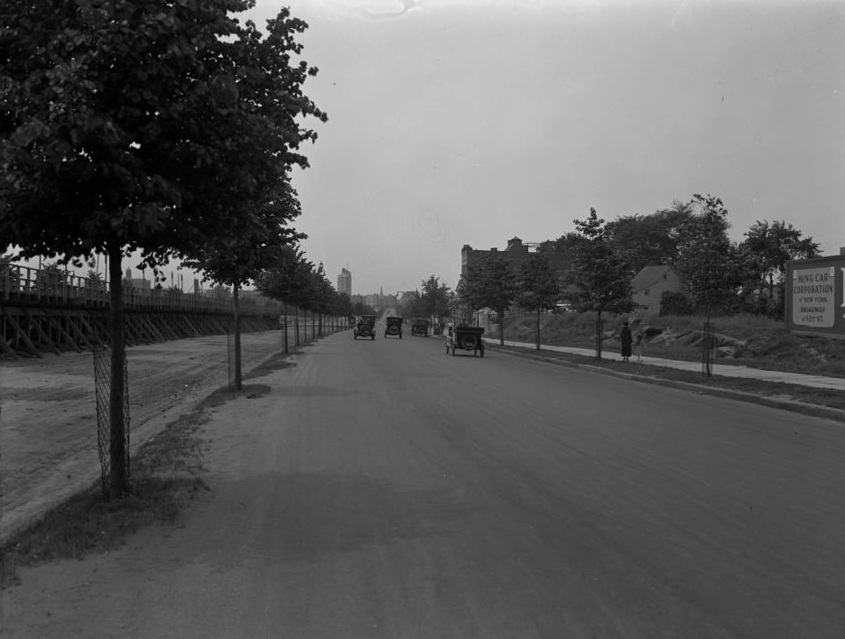 View Looking South From W. 182Nd Street On The Francis T. Lord Estate, Bronx, Circa June 1919.