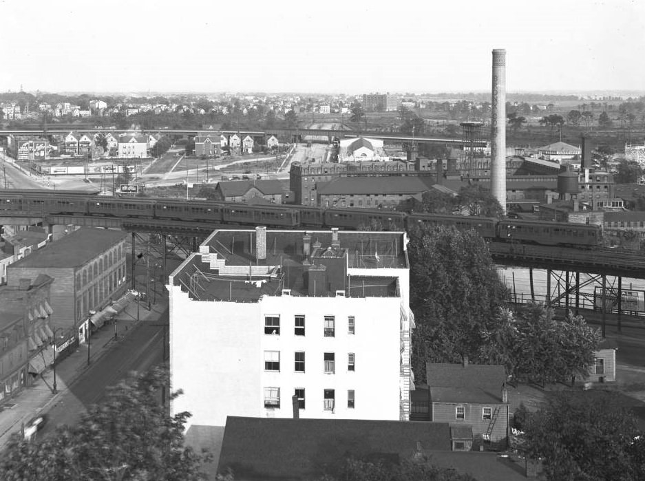 High Angle View Of A Section Of The Bronx Adjacent To Starlight Park, August 1918.