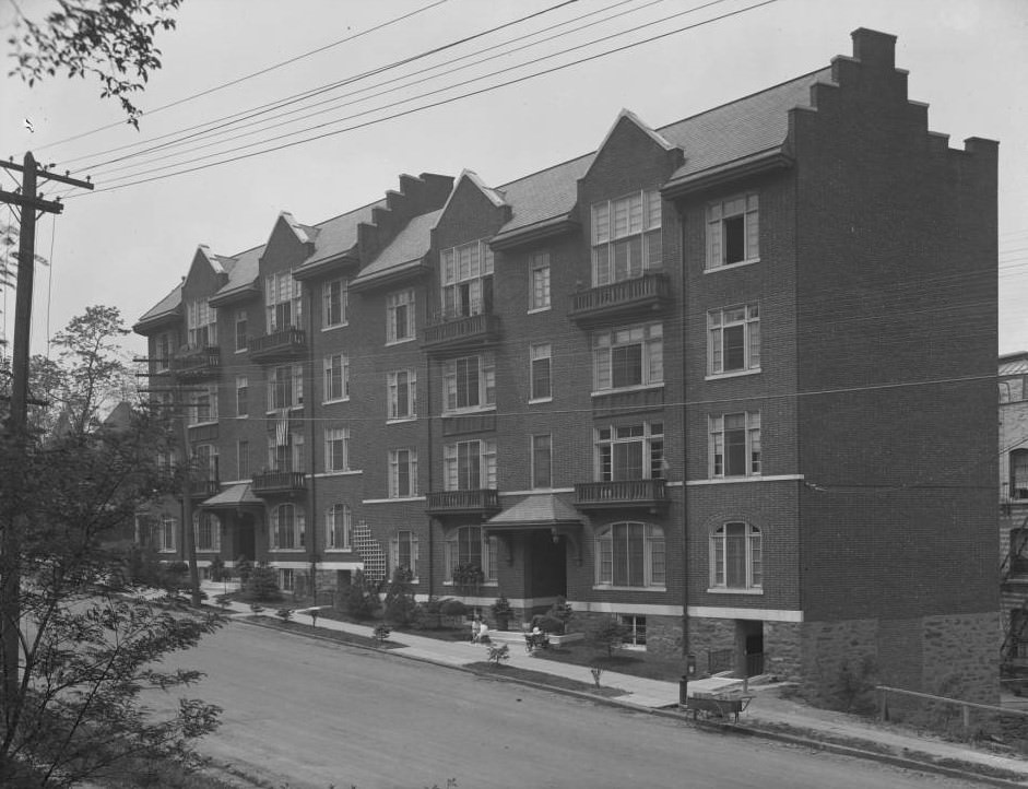 Apartments On Sedgewick Avenue South Of Fordham Road, Bronx, 1916.