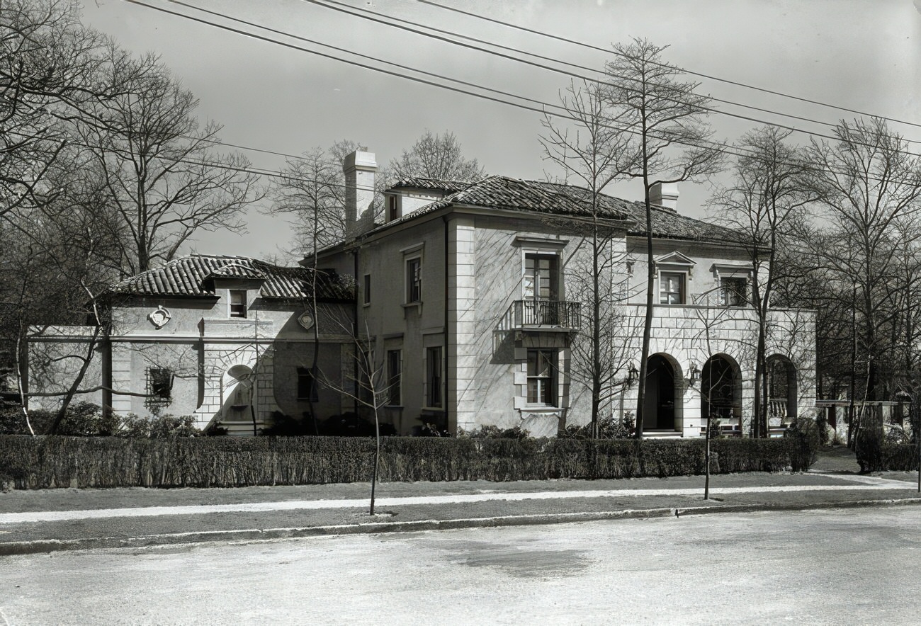 General View Of Armino A. Campagna Residence From Across The Street, 1929.