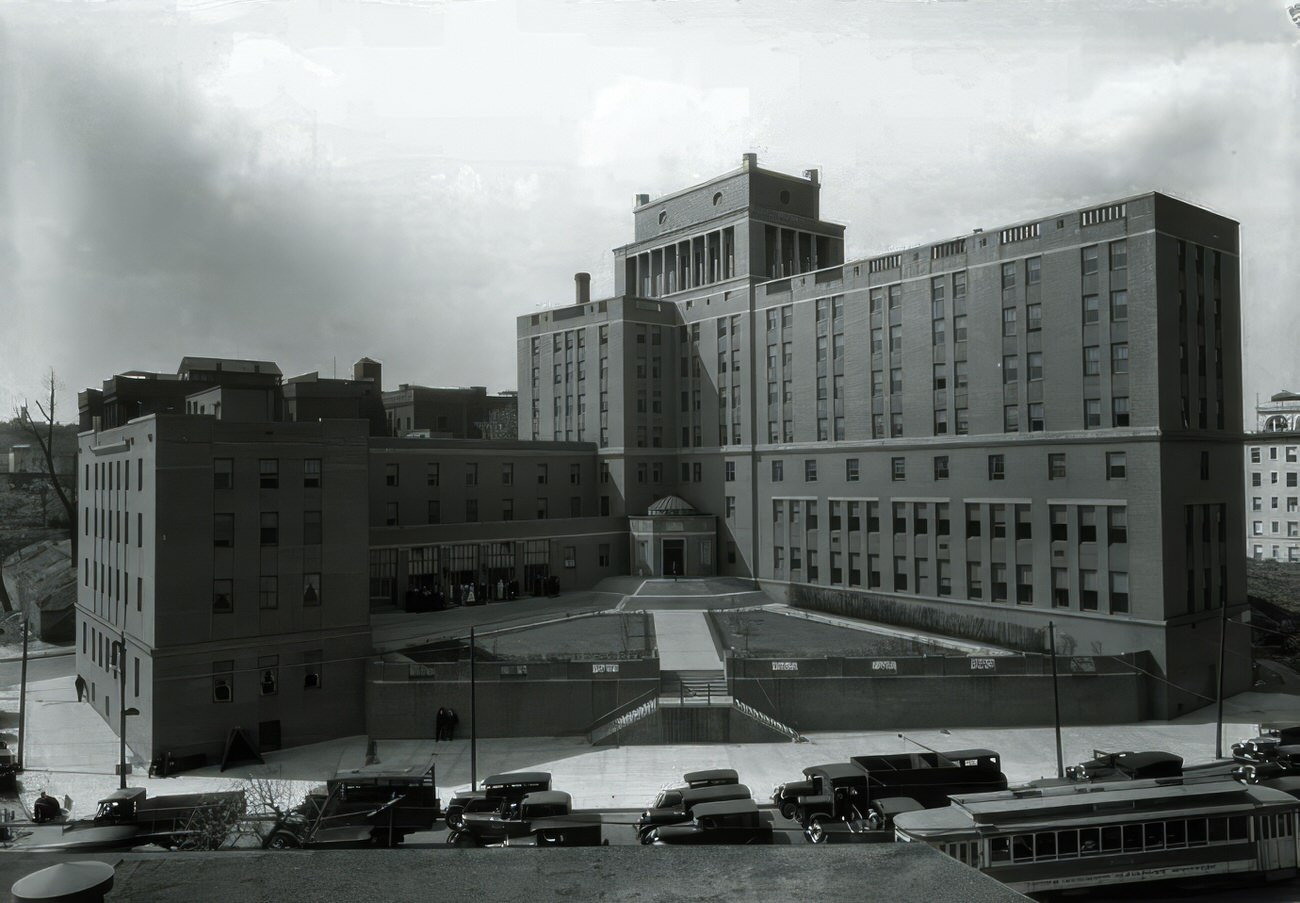 General Exterior Of Lincoln School For Nursing Facing South From Elevation, 141St Street And Southern Boulevard, 1929.