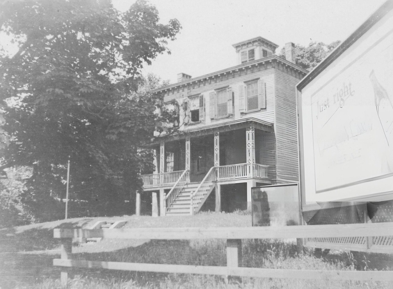 White Residence And Old House On Kingsbridge Avenue, Bronx, May 1925.