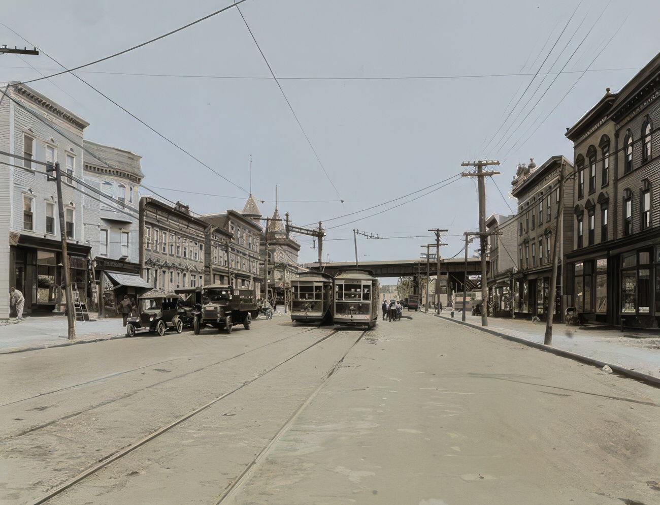 East Tremont Avenue Looking East From West Farms Subway Station, Circa 1925.