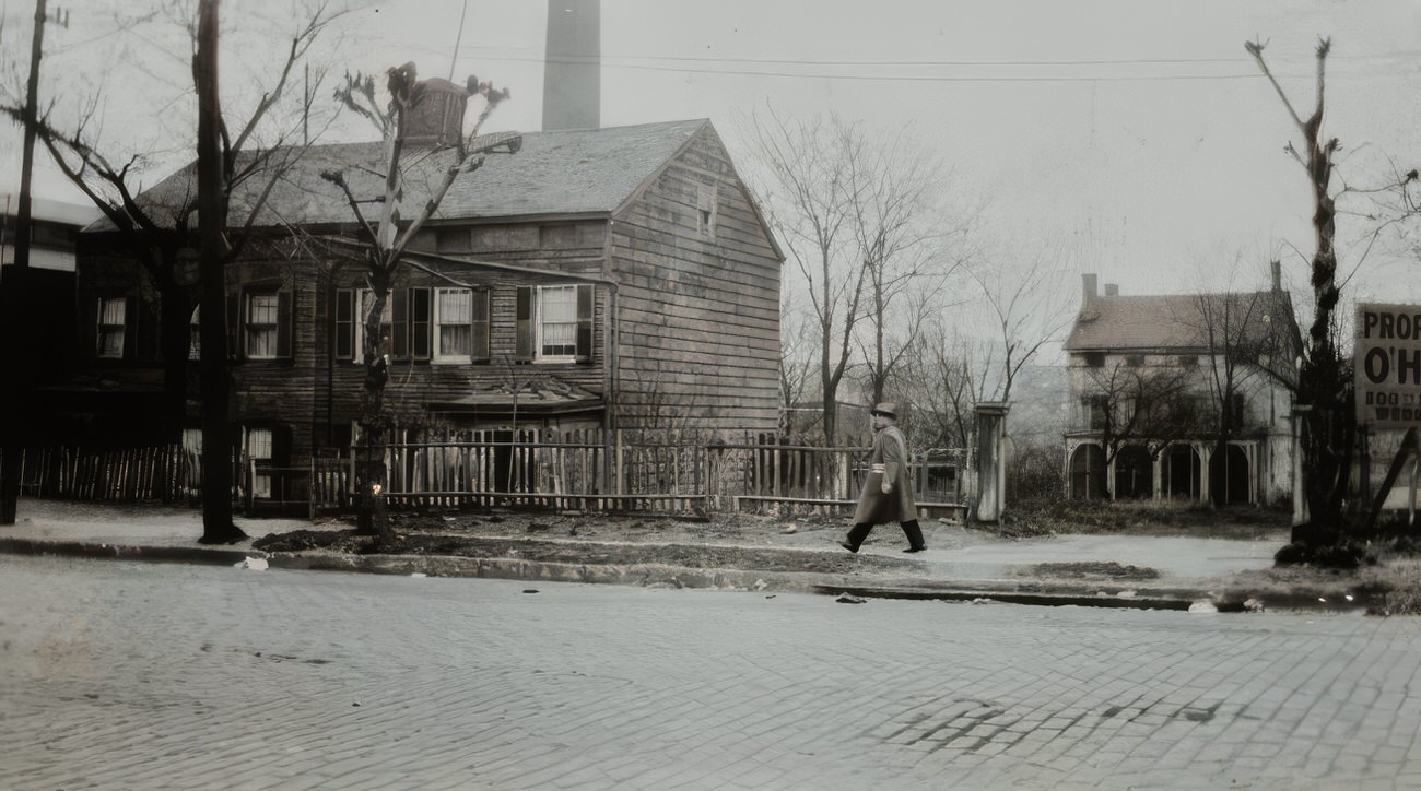 East Side Of West Farms Road, April 16, 1927.