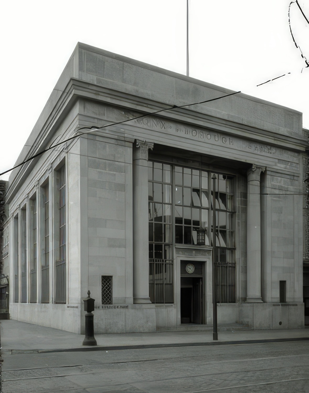 Tremont Ave And 177Th Street, Bronx Borough Bank, View Of Front Entrance, 1924.